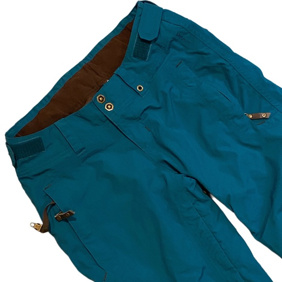 The North Face Women’s Cryptic Teal/Blue Snow Pants - Picture 2 of 10
